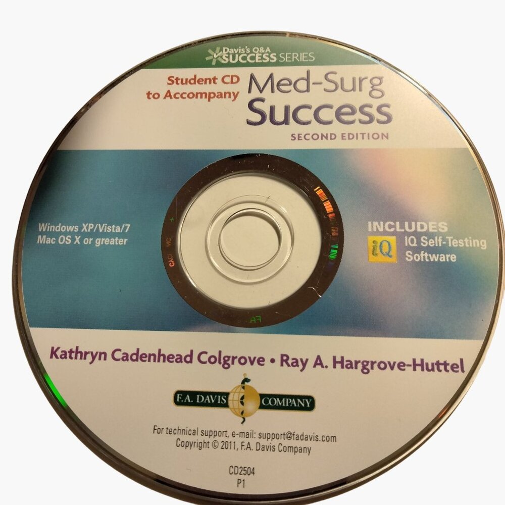 Med Surg Success Davis Q and A Student IQ Testing 2011 Hargrove Colgrove CD